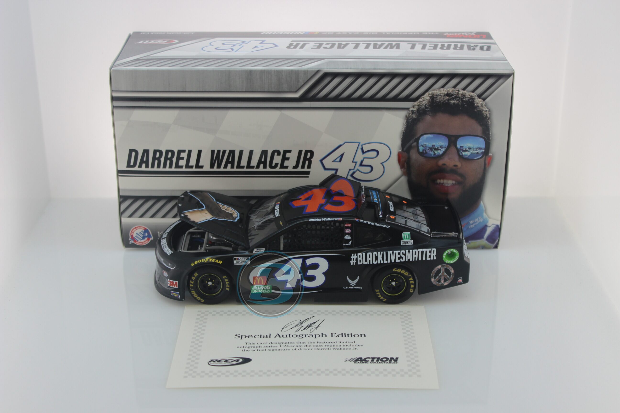 Details about   BUBBA WALLACE #43 BLACK LIVES MATTER BLM 1/64 NASCAR Authentics WAVE 6 Darrell
